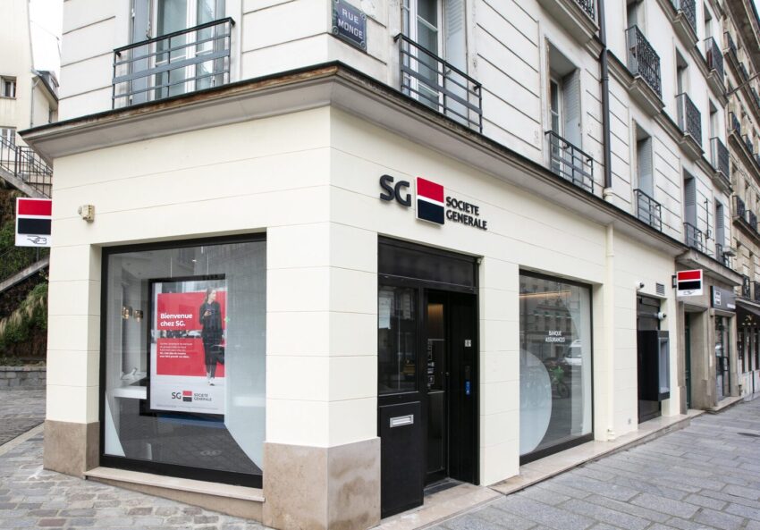 Une agence SG à Paris