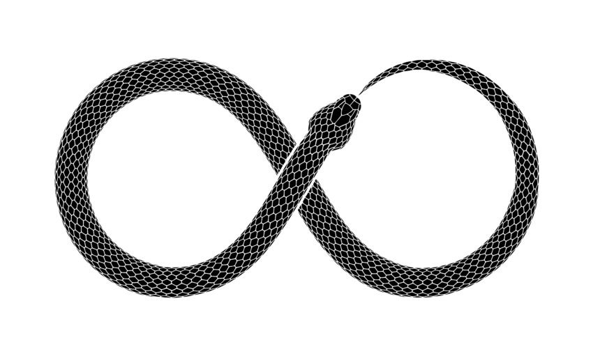 Image d'Ouroboros, le serpent qui se mord la queue