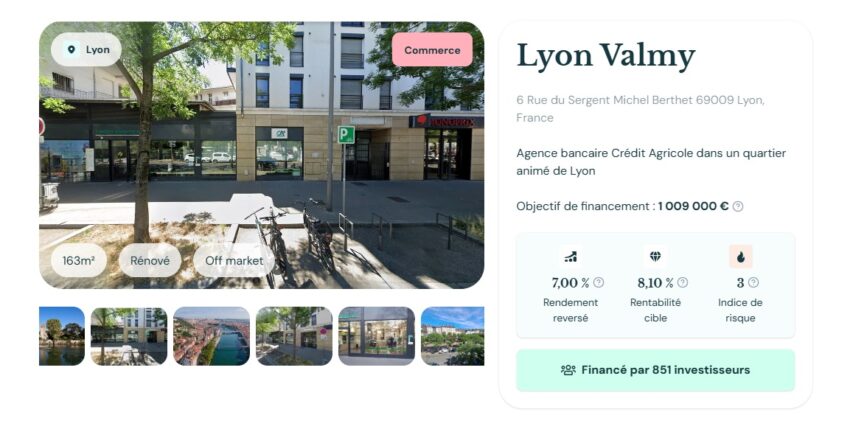 Exemple de club deal immobilier pour un montant conséquent, supérieur à 1 million d'euros