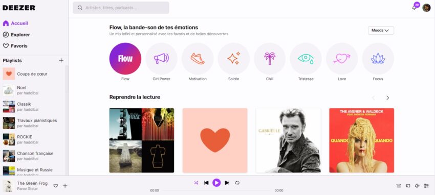 Image de Deezer, la plateforme française de streaming musical, canal de revenu pour les investissements dans la musique