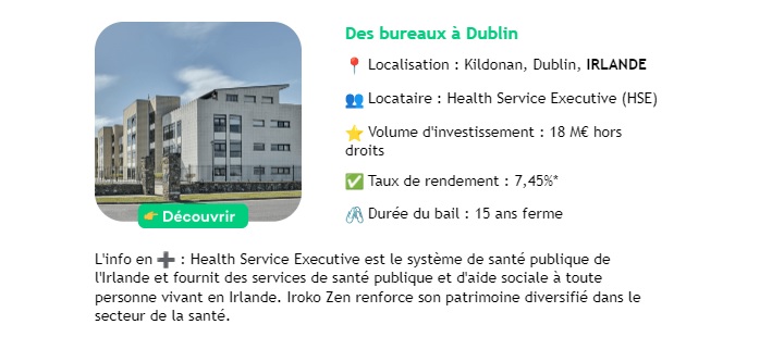 Exemple d'un bien en Irlande dans le patrimoine immobilier d''Iroko Zen