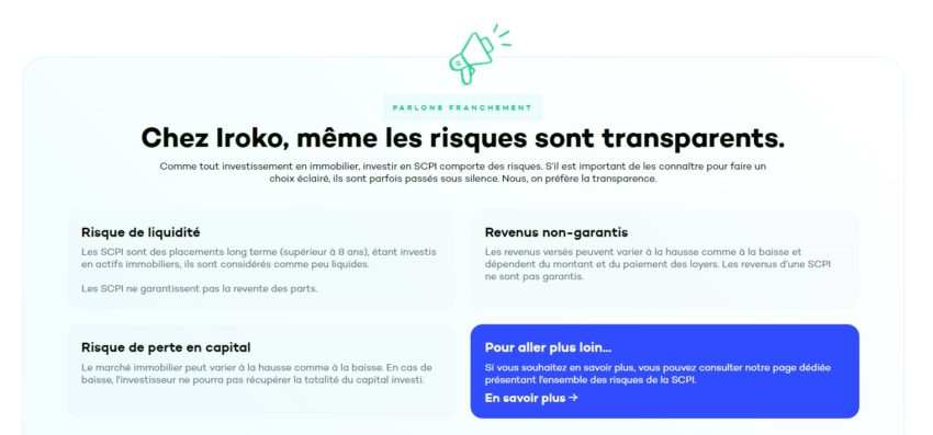 Iroko Zen est un des rares acteurs à être transparent dans sa communication, ce qui à notre avis est une bonne chose