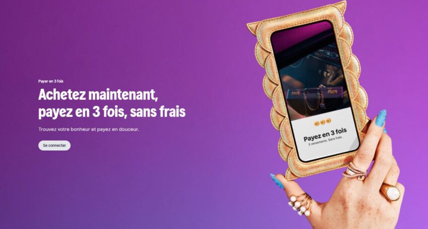 la page d'accueil du site de Klarna