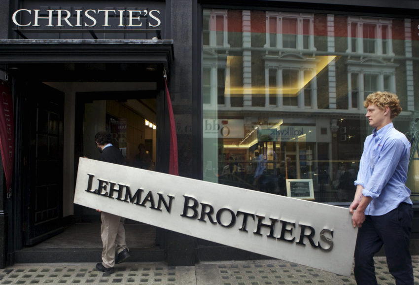 La chute de Lehman Brothers a précipité le krach boursier de 2008