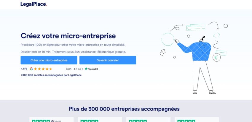 LegalPlace aide les gens à créer leur micro-entreprise