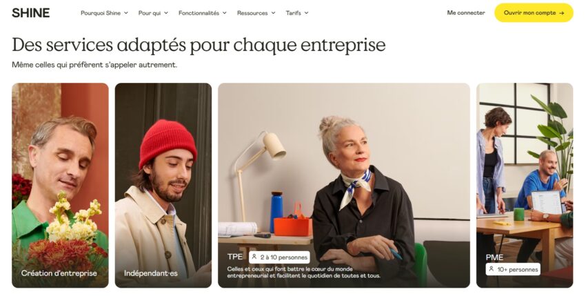 Shine la banque pro au service de tous les indépendants