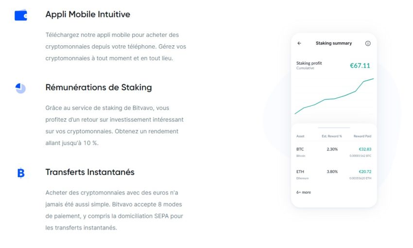 Avec Bitvavo, le staking de crypto monnaies est simple et efficace !