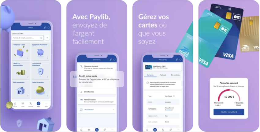 L'application banque postale sur l'app store
