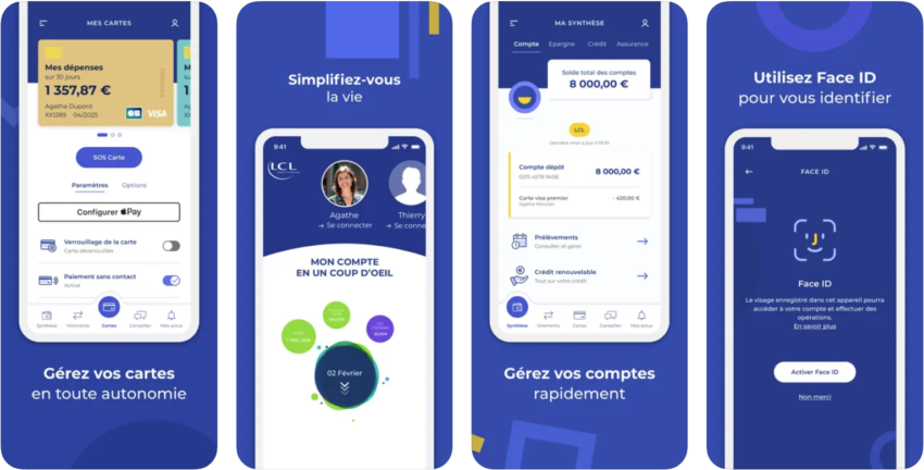 L'application LCL Mes Comptes