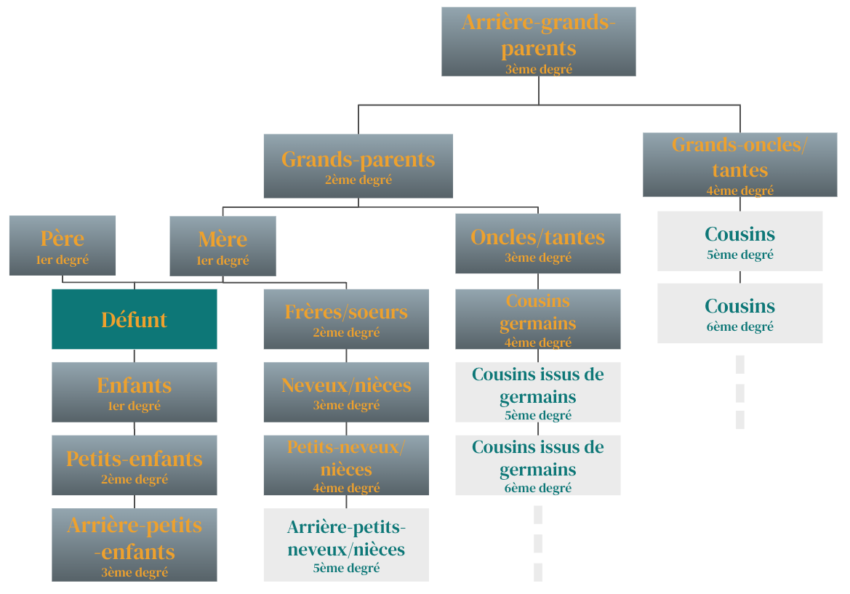 Arbre des liens de parenté