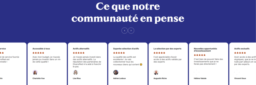 Les avis des clients Diversified