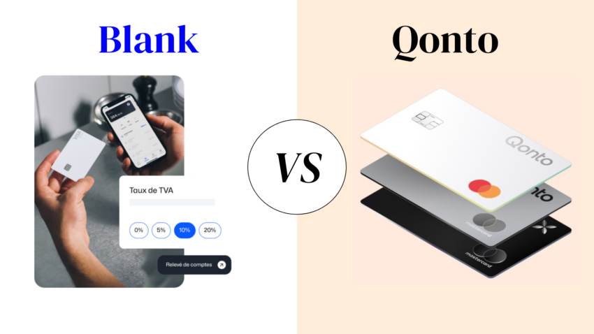 Image illustrant le comparatif : Qonto vs Blank