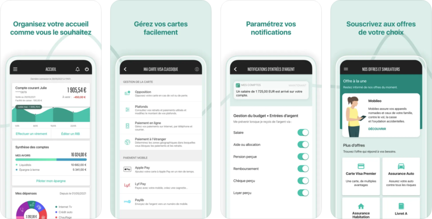 L'application bnp paribas sur l'app store