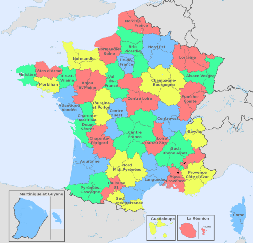 Le réseau d'agence Crédit Agricole en France