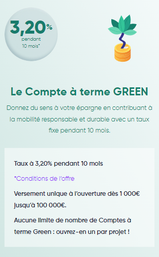 compte a terme vert distingo bank