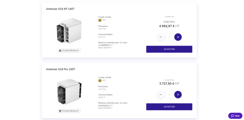 Exemples de services de minage proposés par Feel Mining