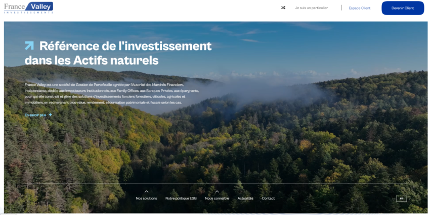 placements alternatifs foret et groupements forestiers france valley