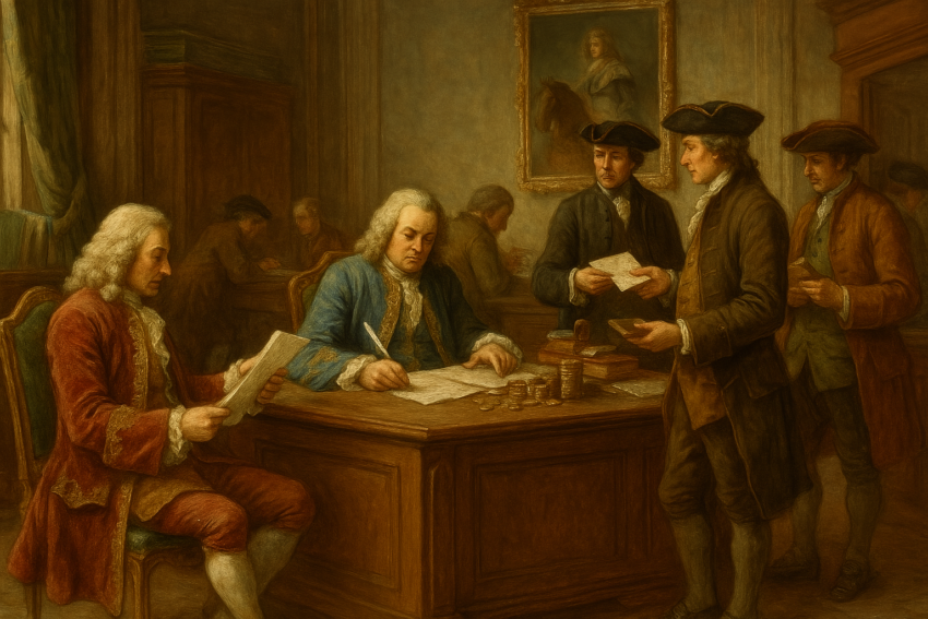 évolution de la banque à l'époque de Louis XIV à Louis XVI