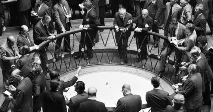 La corbeille de la Bourse de Paris