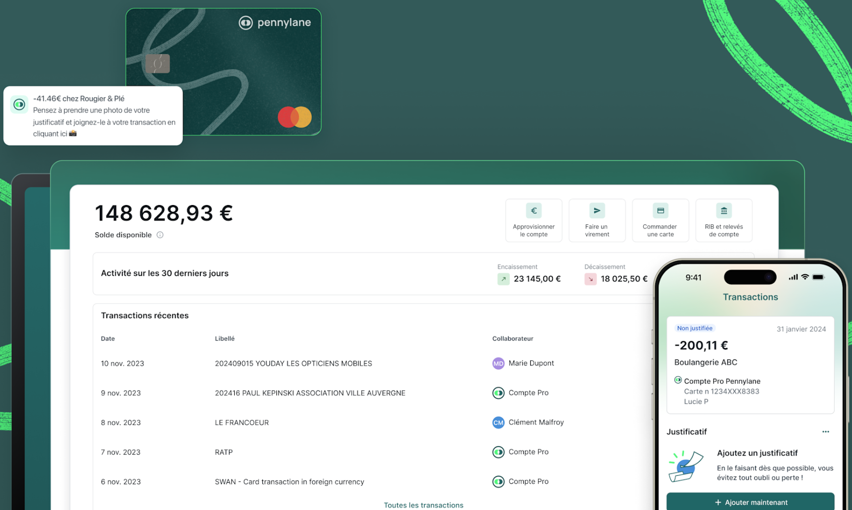 Le compte pro de Pennylane