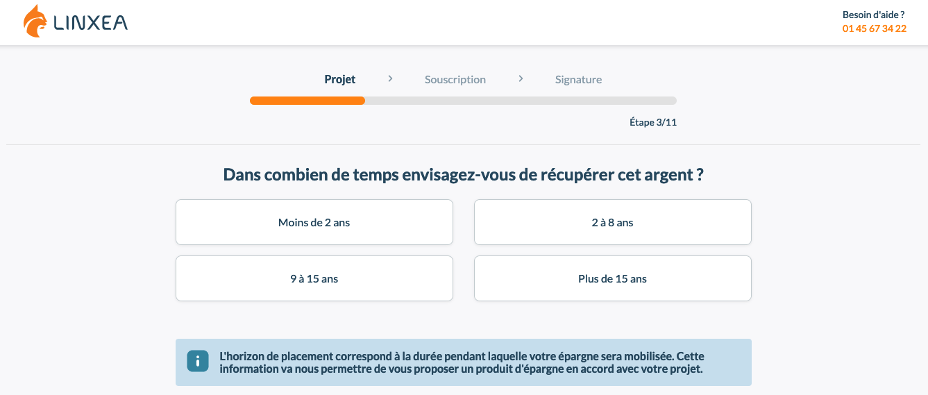 Souscription à Linxea Spirit 2