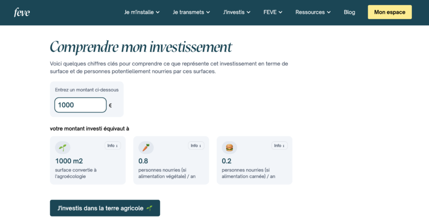 Interface tableau de Bord Feve