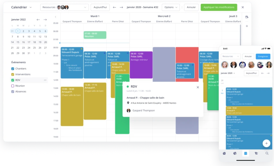 Planificateur des chantiers Obat, ce que j'en pense