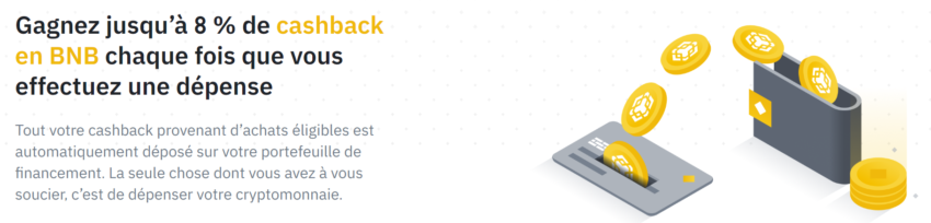 Avis carte binance cashback
