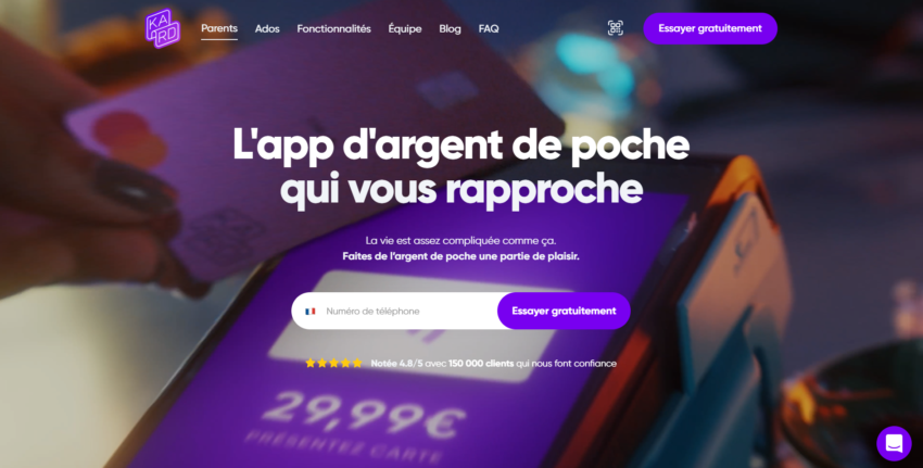 avis kard carte pour mineur argent de poche