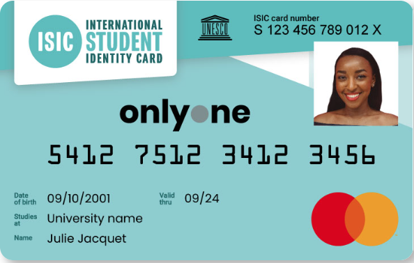 avis onlyone carte étudiant ISIC mastercard