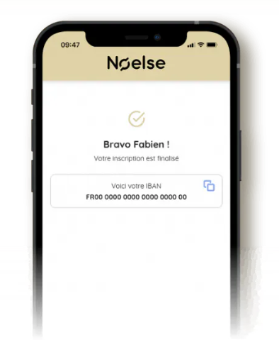 Création d'un compte réussie sur Noelse 
