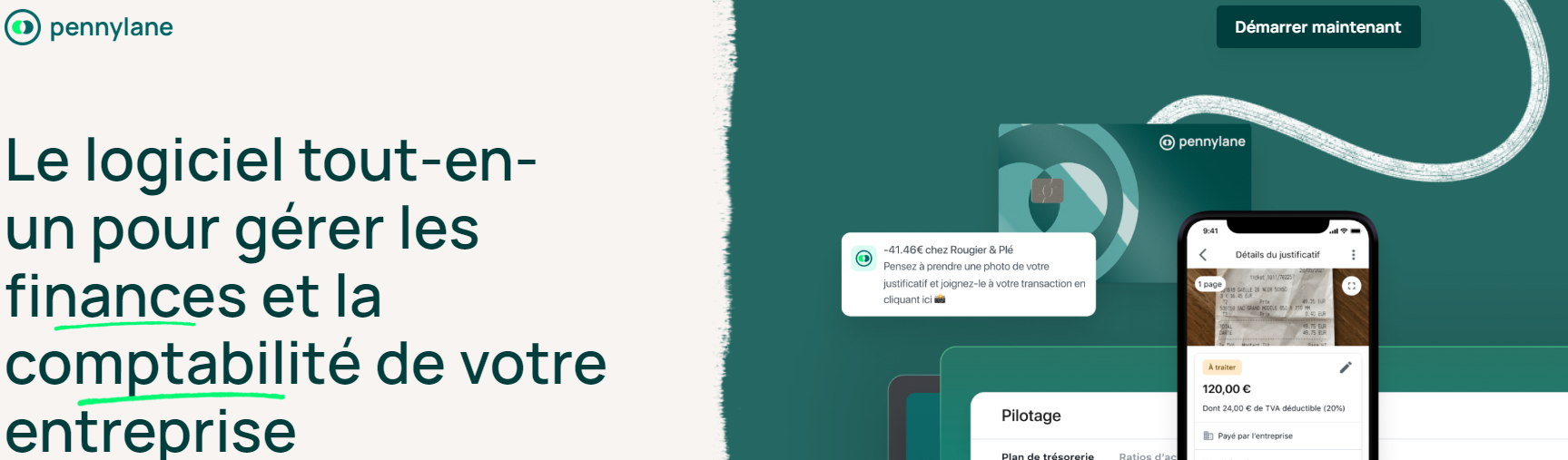 La home page de Pennylane