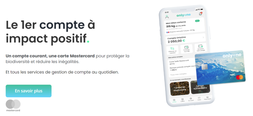 avis onlyone avis banque mobile verte neobanque carte éthique