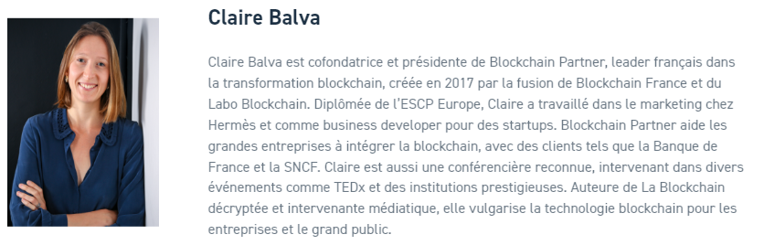 Claire Balva (DEBLOCK) : Vice-présidente.