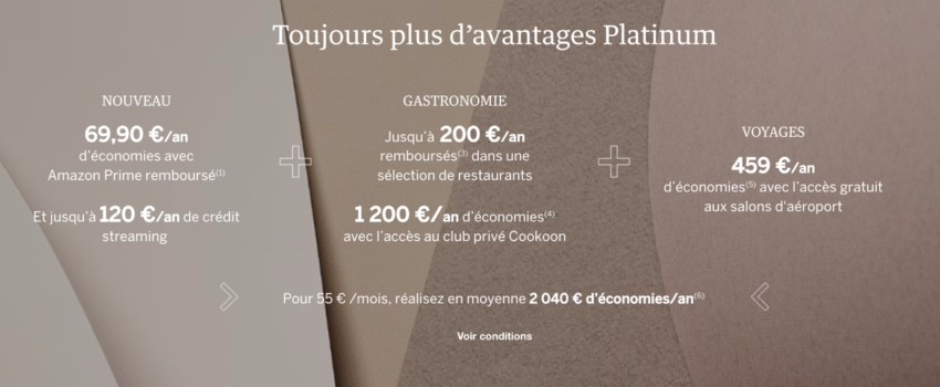 Les tarifs de la banque Américain Express 