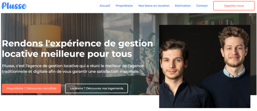 Mon avis sur Plusse :  homepage et fondateurs