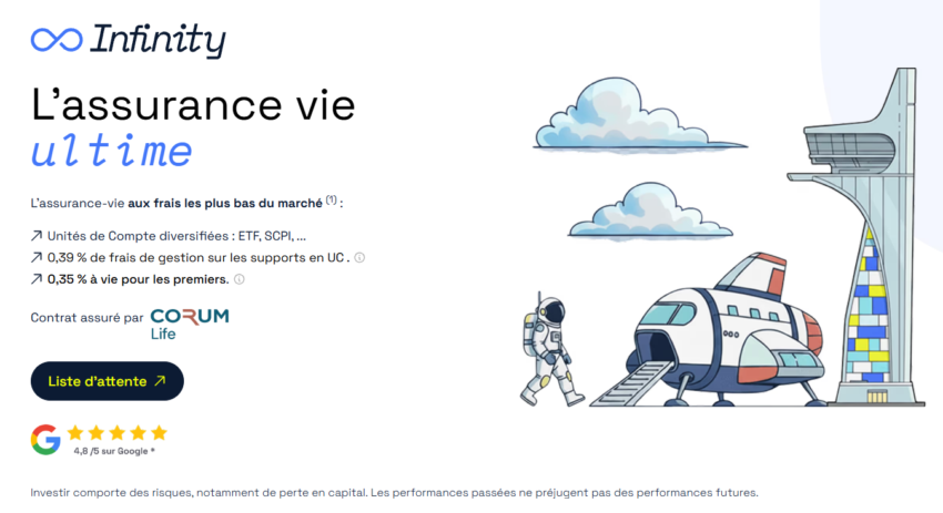 page d'acceuil de louve infinity