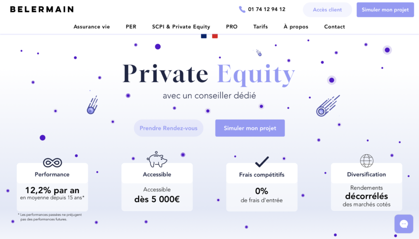 l'offre private equity de Belermain