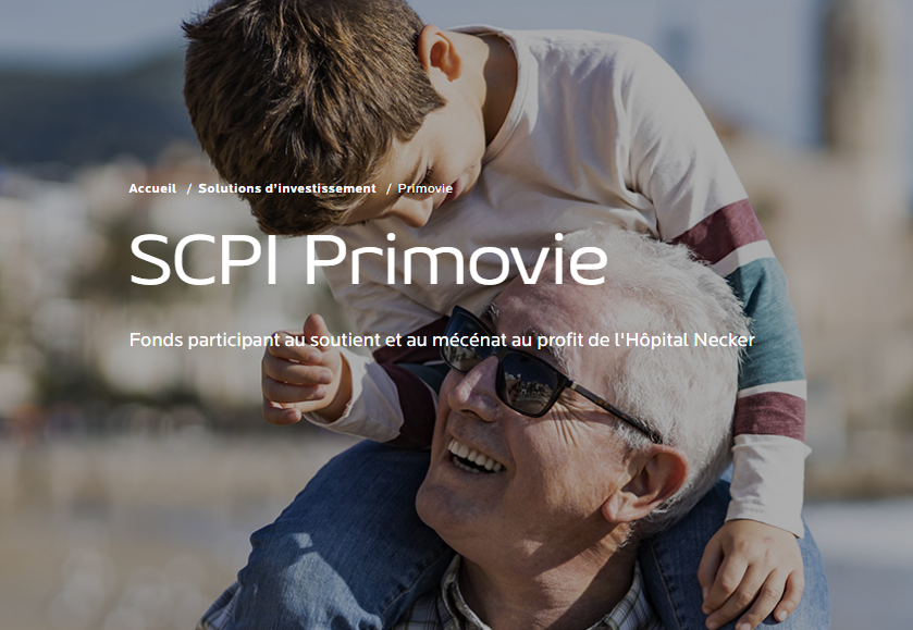 Visuel pour la SCPI de santé Primovie