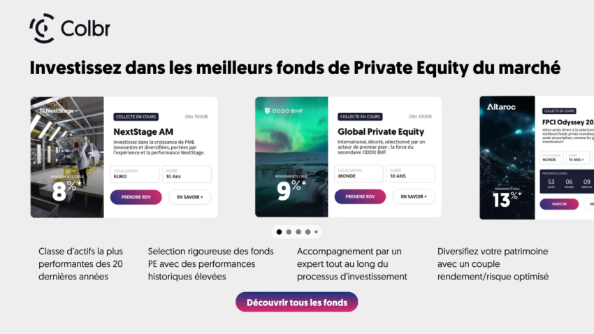 Le private equity est accessible facilement chez Colbr