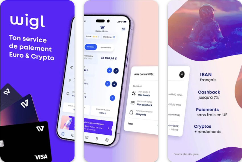l'application crypto Wigl