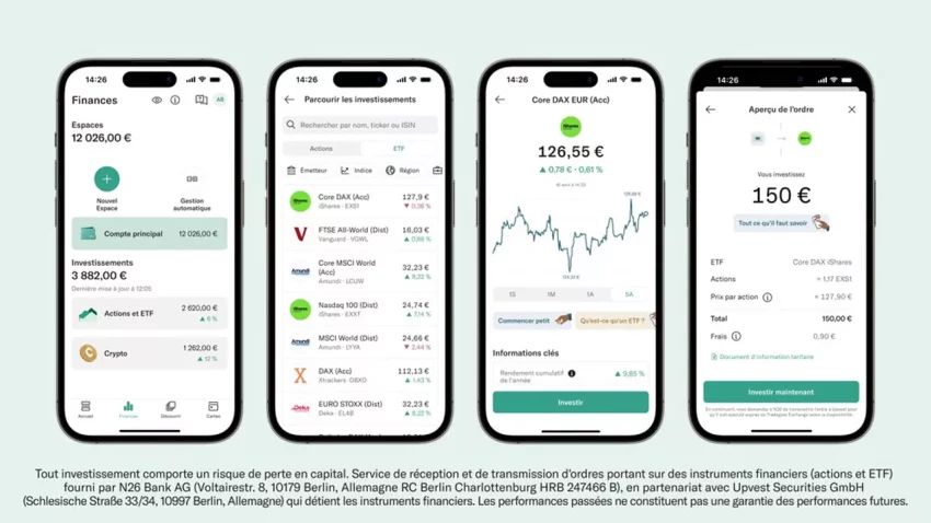 Le nouveau compte titre proposé par N26
